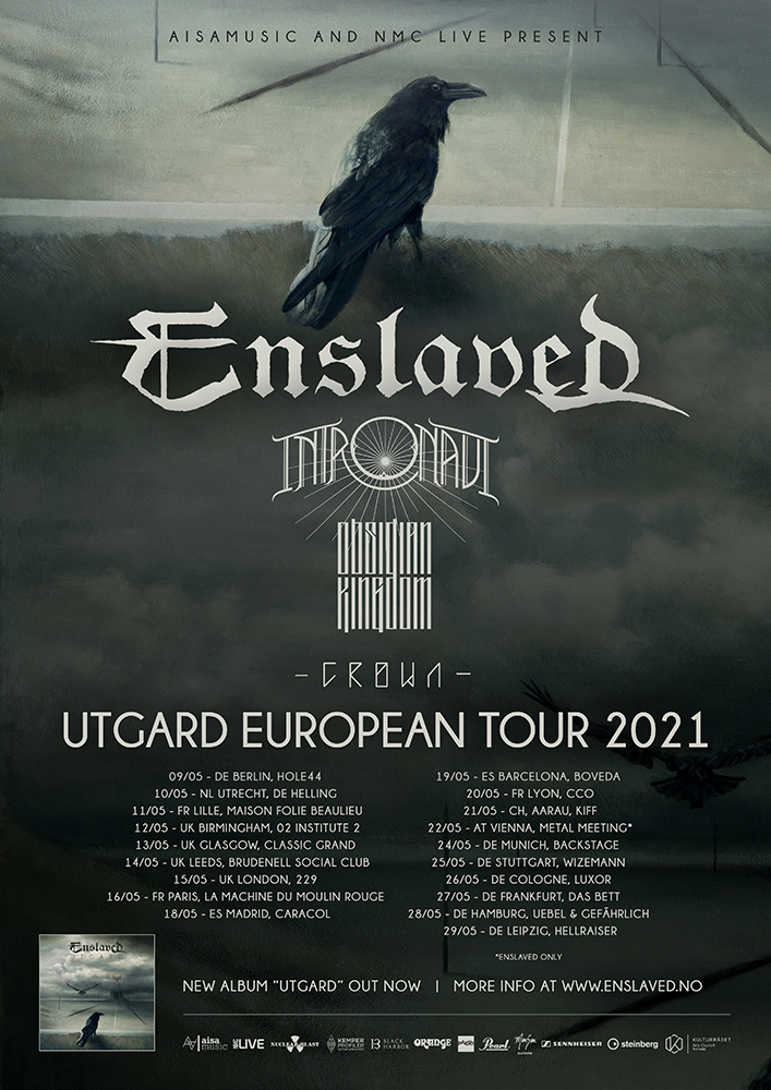 ENSLAVED - Annunciano le date del tour europeo del 2021