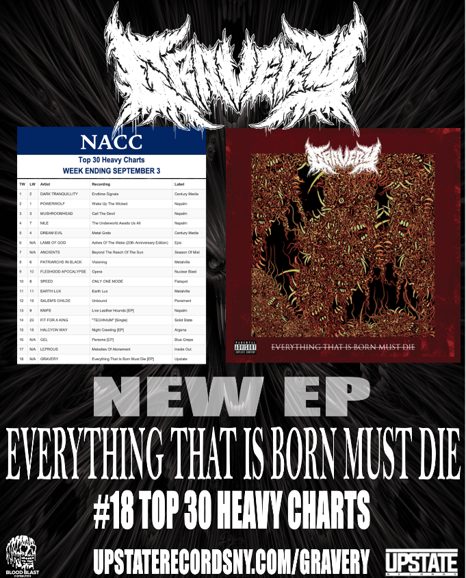 GRAVERY - Downtempo/Deathcore heavy hitters to sign with UPSTATE RECORDS USA and to release their 1st EP via Bloodblast Distribution.